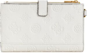 GUESS Women's Izzy Peony Double Zip Organizer Wallet50 