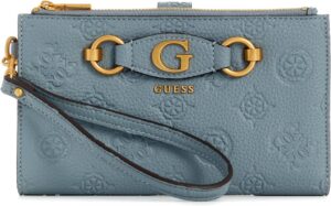 GUESS Women's Izzy Peony Double Zip Organizer Wallet50 