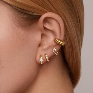 Stud Earrings for Women Gold Earrings|14k