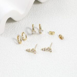 Stud Earrings for Women Gold Earrings|14k