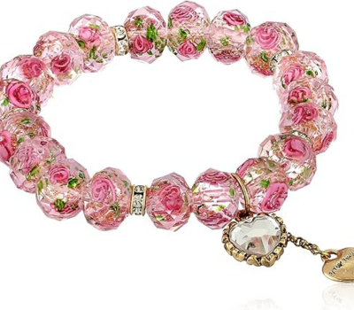 You are currently viewing Stretchable Heart Charm Bracelet 7.5 inches