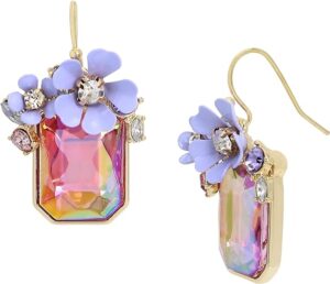 Flower Cluster Stone Earrings