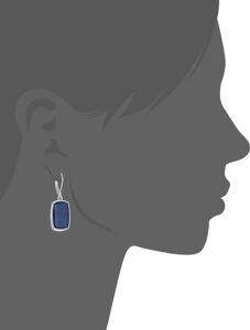 Denim Tear Drop Earrings