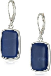 Denim Tear Drop Earrings image