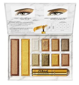 24-Karat Gold Shimmer Makeup Set