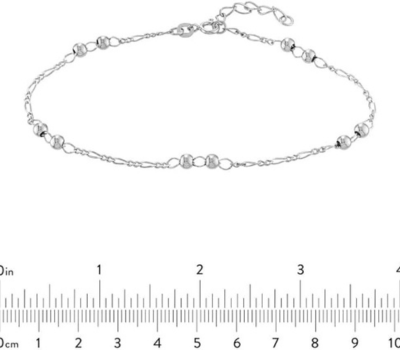 You are currently viewing Double Bead Station Anklet 10 Inch