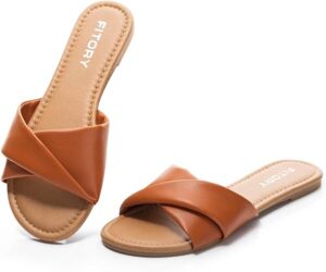 FITORY Women's Flat Sandals